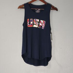 Xersion Womens Sleeveless T - Shirt Blue USA Sz Small